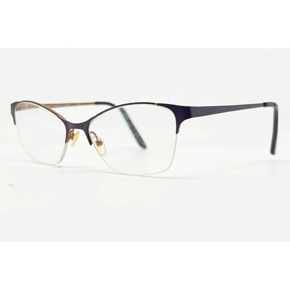 Scott Harris Eyeglasses Womens Purple Semi Rimless SH-422 C2 51-16-135